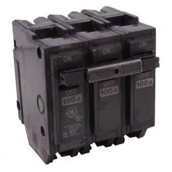 Q-Line 100 Amp 3 in. 3-Pole Circuit Breaker by GE -Home Electronics Shop ge 3 pole breakers thql32100 44 1000