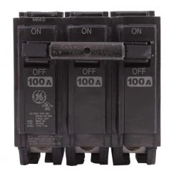 Q-Line 100 Amp 3 in. 3-Pole Circuit Breaker by GE -Home Electronics Shop ge 3 pole breakers thql32100 4f 1000
