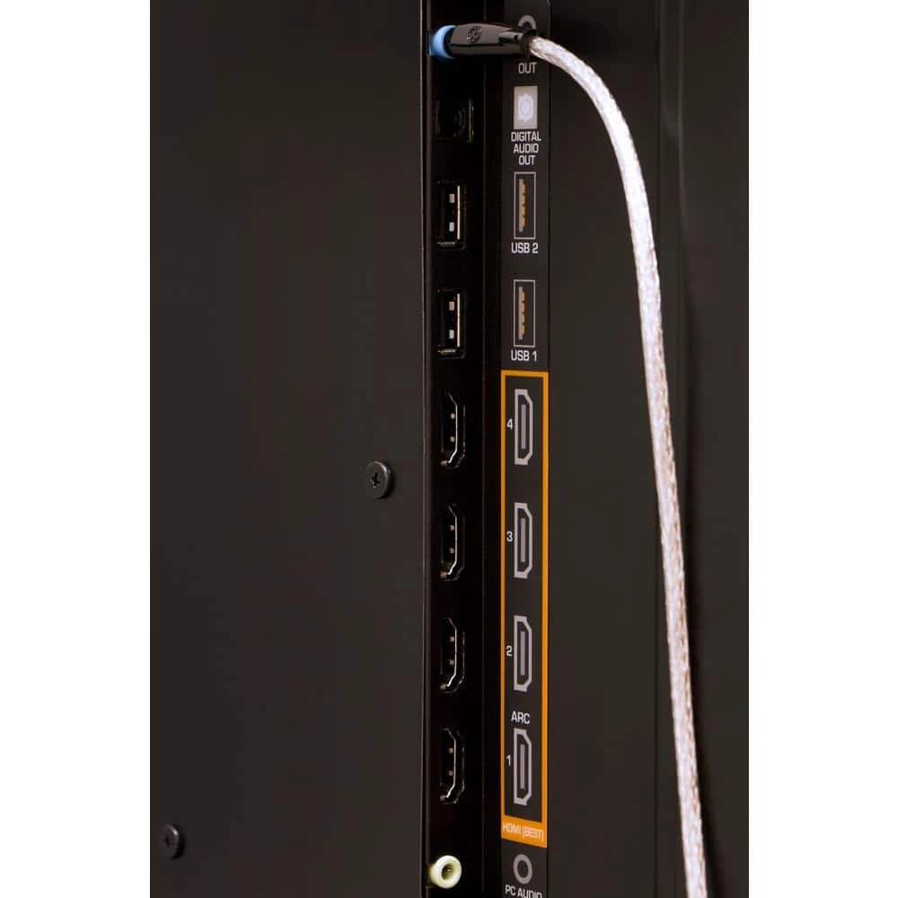 3 ft. 3.5mm Audio Auxiliary Cable in Silver by GE 3 3 ft. 3.5mm Audio Auxiliary Cable in Silver by GE - Image 3