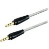 3 ft. 3.5mm Audio Auxiliary Cable in Silver by GE