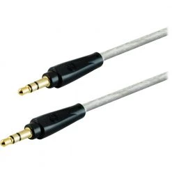 3 ft. 3.5mm Audio Auxiliary Cable in Silver by GE