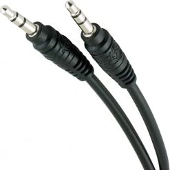 6 ft. 3.5mm Audio Auxiliary Cable in Black by GE
