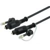 6 ft. Toslink Fiber Optic Audio Cable in Black by GE