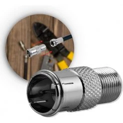 Push-On F-Type Connector, Coax Connection (50-Pack) by GE -Home Electronics Shop ge cable adapters extenders 51211 1f 1000