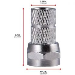 RG59 Twist-On F-Type Connector, Coax Connection (100-Pack) by GE 10 RG59 Twist-On F-Type Connector, Coax Connection (100-Pack) by GE -Home Electronics Shop ge cable adapters extenders 51220 44 1000