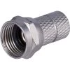 RG59 Twist-On F-Type Connector, Coax Connection (100-Pack) by GE