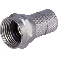 RG59 Twist-On F-Type Connector, Coax Connection (100-Pack) by GE