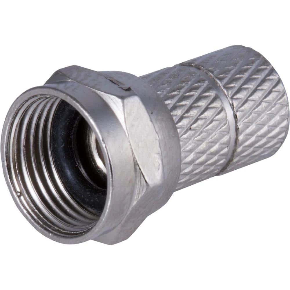 RG59 Twist-On F-Type Connector, Coax Connection (100-Pack) by GE 1 RG59 Twist-On F-Type Connector, Coax Connection (100-Pack) by GE