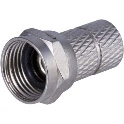 RG6 Twist-On F-Type Connector, Coax Connection (100-Pack) by GE