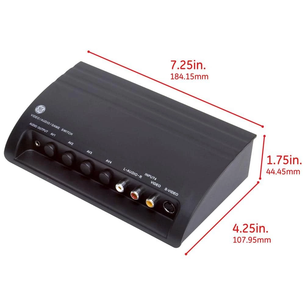4-Device Audio/Video Switch with RCA or S-Video Connectors by GE 4 4-Device Audio/Video Switch with RCA or S-Video Connectors by GE - Image 4