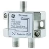 2-Way Coaxial Cable Splitter in Nickel/Silver by GE