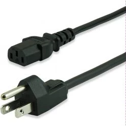 10 ft. Computer Power Cord, Black by GE 7 10 ft. Computer Power Cord, Black by GE -Home Electronics Shop ge computer laptop accessories 34507 1f 1000