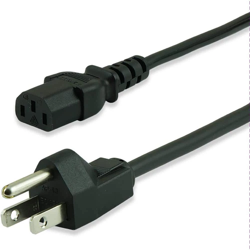 10 ft. Computer Power Cord, Black by GE 4 10 ft. Computer Power Cord, Black by GE - Image 4
