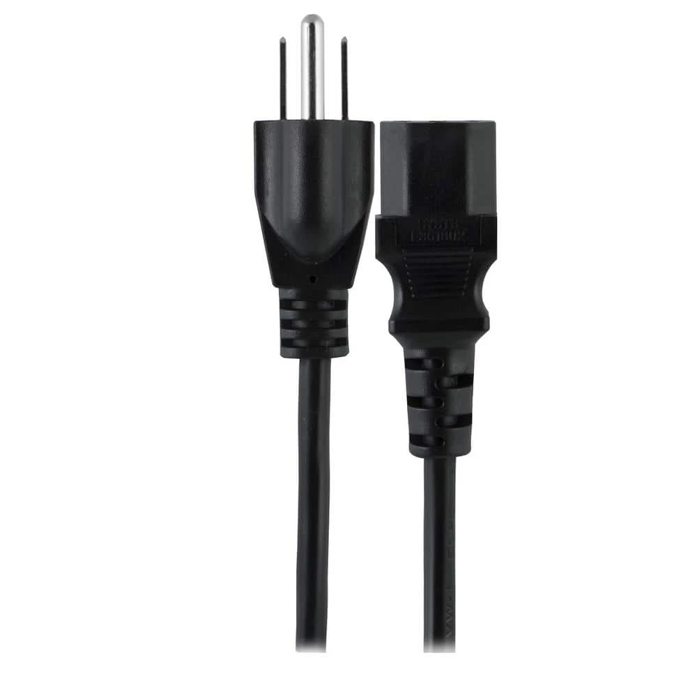 10 ft. Computer Power Cord, Black by GE 1 10 ft. Computer Power Cord, Black by GE