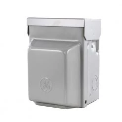 60 Amp 240-Volt Non-Fuse AC Disconnect with GFCI Receptacle by GE -Home Electronics Shop ge disconnects tfn60rgfrcp c3 1000