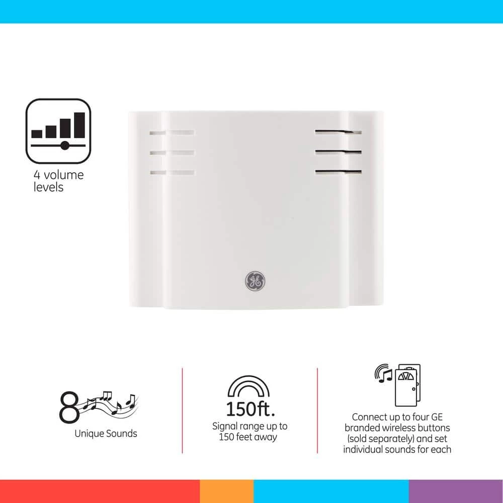 Wireless Door Chime with 8 Unique Sounds by GE 2 Wireless Door Chime with 8 Unique Sounds by GE - Image 2