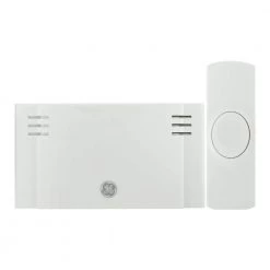 Wireless Door Chime, Battery Operated 2-Melody with 1-Push Button by GE