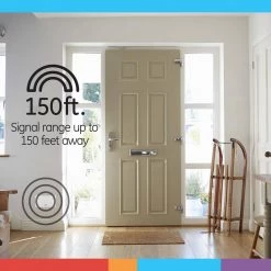 Wireless Door Chime, Battery Operated 2-Melody with 1-Push Button by GE -Home Electronics Shop ge doorbell kits 19247 fa 1000