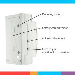 Battery Operated Door Chime Kit with 8 Melodies by GE -Home Electronics Shop ge doorbell kits 19248 4f 1000