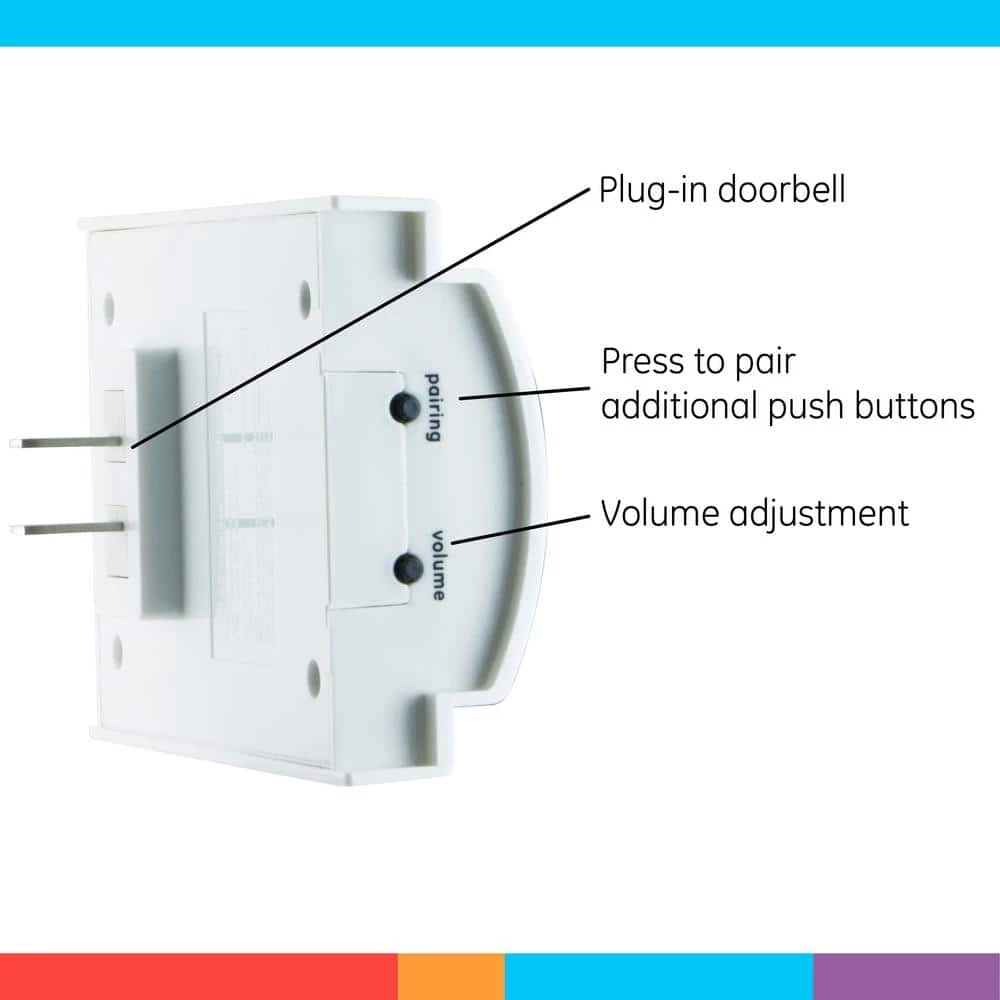 Wireless 8-Melody Wall Outlet Door Chime by GE 3 Wireless 8-Melody Wall Outlet Door Chime by GE - Image 3