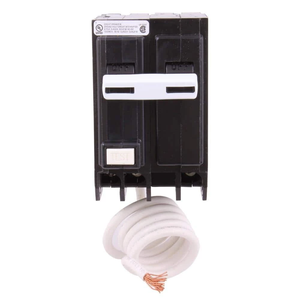 30 Amp Double Pole Ground Fault Breaker with Self-Test by GE 3 30 Amp Double Pole Ground Fault Breaker with Self-Test by GE - Image 3