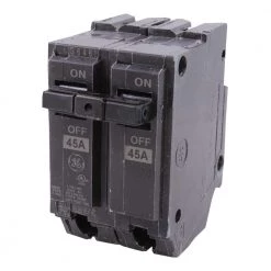 45 Amp 2 in. Double-Pole Circuit Breaker by GE -Home Electronics Shop ge double pole breakers thql2145 1f 1000