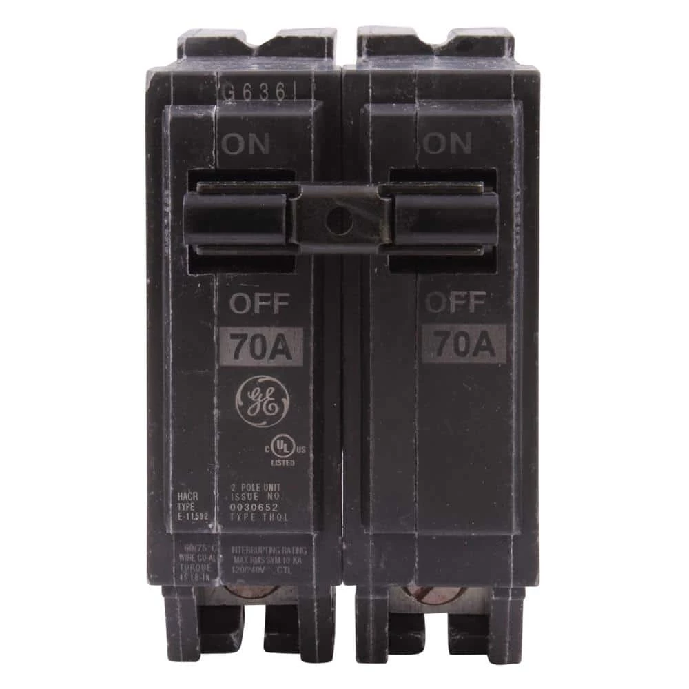 70 Amp 2 in. Double-Pole Circuit Breaker by GE 3 70 Amp 2 in. Double-Pole Circuit Breaker by GE - Image 3