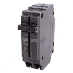 Q-Line 15 Amp 1 in. Double Pole Circuit Breaker by GE 6 Q-Line 15 Amp 1 in. Double Pole Circuit Breaker by GE -Home Electronics Shop ge double pole breakers thqp215 4f 1000