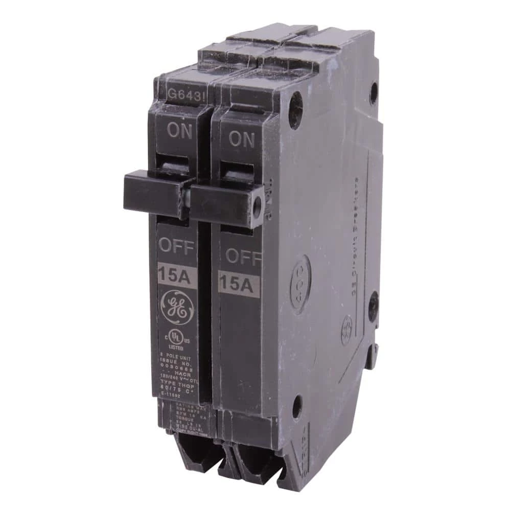 Q-Line 15 Amp 1 in. Double Pole Circuit Breaker by GE 3 Q-Line 15 Amp 1 in. Double Pole Circuit Breaker by GE - Image 3