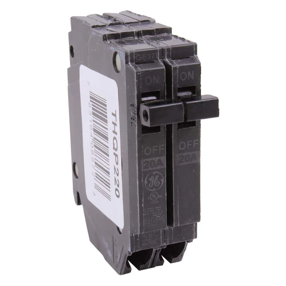 Q-Line 20 Amp 1 in. Double-Pole Circuit Breaker by GE 4 Q-Line 20 Amp 1 in. Double-Pole Circuit Breaker by GE - Image 4
