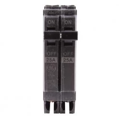 Q-Line 25 Amp 1 in. Double-Pole Circuit Breaker by GE 6 Q-Line 25 Amp 1 in. Double-Pole Circuit Breaker by GE -Home Electronics Shop ge double pole breakers thqp225 4f 1000