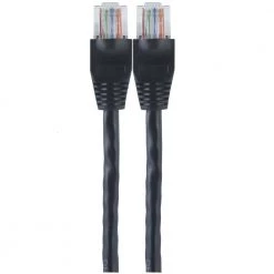 7 ft. Cat5E Ethernet Cable RJ45 Connectors, Black by GE -Home Electronics Shop ge ethernet cables 33763 1f 1000