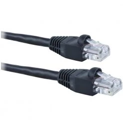 7 ft. Cat5E Ethernet Cable RJ45 Connectors, Black by GE -Home Electronics Shop ge ethernet cables 33763 4f 1000