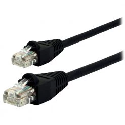 7 ft. Cat5E Ethernet Cable RJ45 Connectors, Black by GE