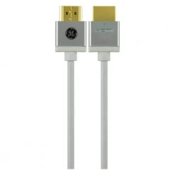 8 ft. 4K HDMI 2.0 Cable with Ethernet and Gold Plated Connectors in Grey by GE