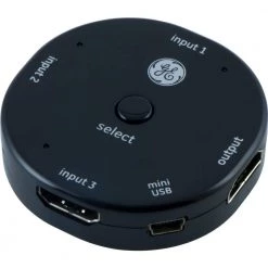 3-Device 4K HDMI 2.0 Switch, 3 to 1 HDMI Connection by GE