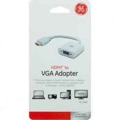 4K HDMI 2.0 to VGA Cable Adapter by GE -Home Electronics Shop ge hdmi cables 33787 76 1000