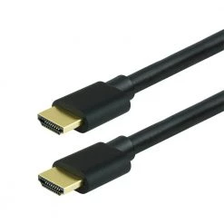 3 ft. 4K HDMI 2.0 Cable with Ethernet and Gold Plated Connectors in Black by GE -Home Electronics Shop ge hdmi cables 34475 1f 1000