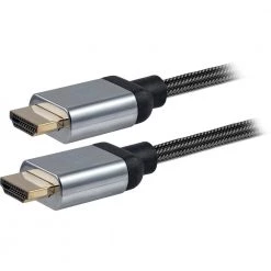 16 ft. 4K HDMI 2.0 Cable with Ethernet and Gold Plated Connectors in Grey by GE -Home Electronics Shop ge hdmi cables 34477 44 1000