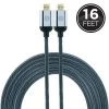 16 ft. 4K HDMI 2.0 Cable with Ethernet and Gold Plated Connectors in Grey by GE