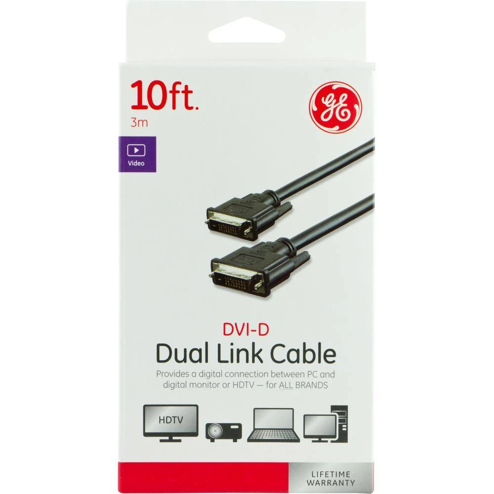 10 ft. DVI-D Dual Link Cable by GE 4 10 ft. DVI-D Dual Link Cable by GE - Image 4