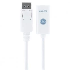 Display Port to 4K HDMI 2.0 Female Adapter, Full HD 1080P 4K Ultra HD by GE