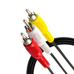 6 ft. Composite RCA Audio/Video Cable with Red, White, and Yellow Ends, 4-Pack by GE -Home Electronics Shop ge hdmi cables 63536 44 1000