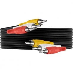 6 ft. Composite RCA Audio/Video Cable with Red, White, and Yellow Ends, 4-Pack by GE -Home Electronics Shop ge hdmi cables 63536 fa 1000