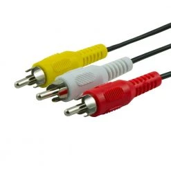 12 ft. Composite Audio/Video Cable, (3-Pack) by GE 6 12 ft. Composite Audio/Video Cable, (3-Pack) by GE -Home Electronics Shop ge hdmi cables 63539 4f 1000