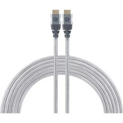 15 ft. 8K HDMI 2.1 Cable with Ethernet and Gold Plated Connectors in Grey by GE