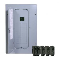 100 Amp 20-Space 20-Circuit Main Breaker Indoor Load Center Contractor Kit by GE -Home Electronics Shop ge main breaker box kits tm2010ccubk1 c3 1000