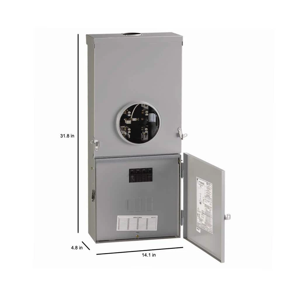 PowerMark Gold 150 Amp 4-Space 8-Circuit Meter Socket Load Center by GE 5 PowerMark Gold 150 Amp 4-Space 8-Circuit Meter Socket Load Center by GE - Image 5