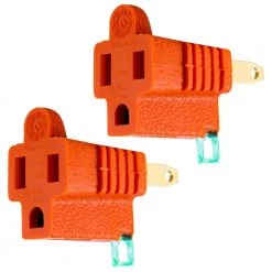Polarized Grounding Adapter (2-Pack) by GE 9 Polarized Grounding Adapter (2-Pack) by GE -Home Electronics Shop ge outlet adapters converters 14404 4f 1000