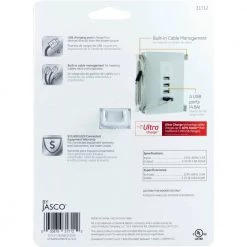 4-USB Outlet Charging Station, White by GE 9 4-USB Outlet Charging Station, White by GE -Home Electronics Shop ge outlet adapters converters 31712 44 1000